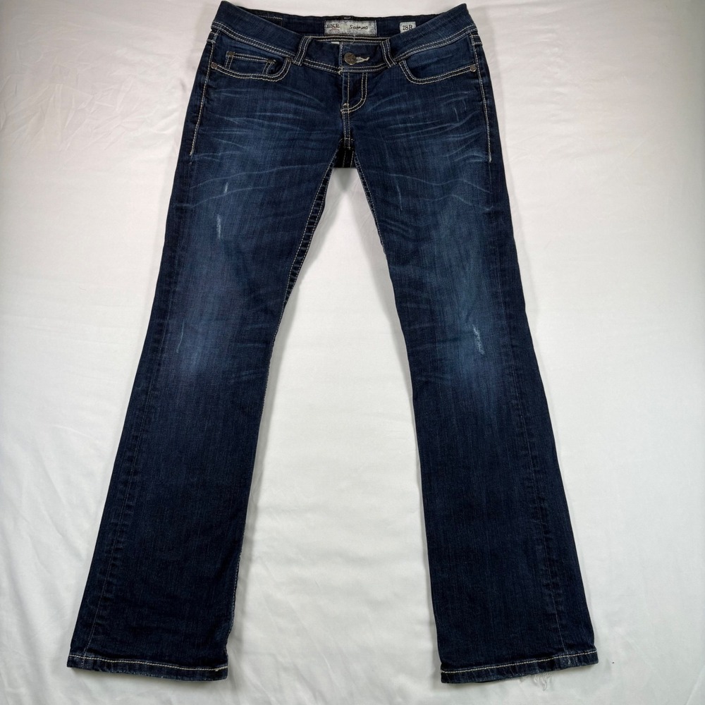 BKE Sabrina Bootcut Jeans Womens 28R Dark Wash Denim Slim Fit Y2K Aesthetic